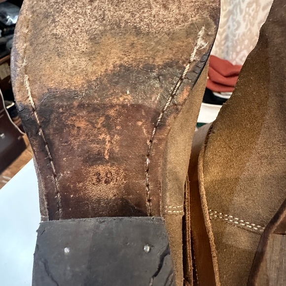 H by Hudson suede and leather Horrigan booties 38 - Picture 11 of 11